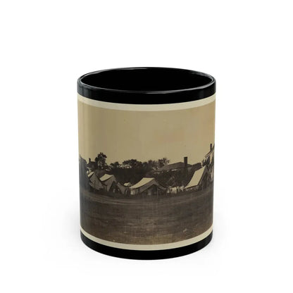 Tents, Possibly Used By Workers At Giesboro Cavalry Depot (U.S. Civil War) Black Coffee Mug 11oz - Go Mug Yourself