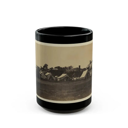 Tents, Possibly Used By Workers At Giesboro Cavalry Depot (U.S. Civil War) Black Coffee Mug 15oz - Go Mug Yourself