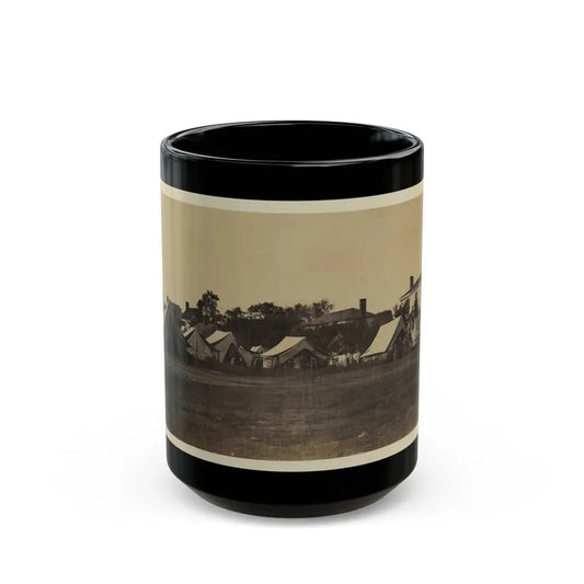 Tents, Possibly Used By Workers At Giesboro Cavalry Depot (U.S. Civil War) Black Coffee Mug 15oz - Go Mug Yourself