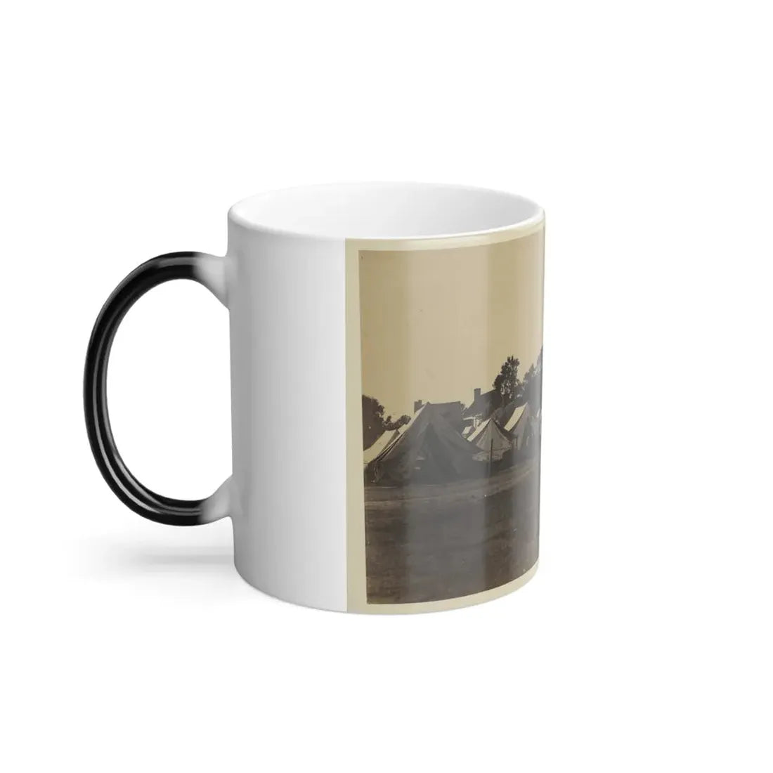 Tents, Possibly Used by Workers at Giesboro Cavalry Depot (U.S. Civil War) Color Changing Coffee Mug 11oz - Go Mug Yourself