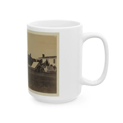Tents, Possibly Used By Workers At Giesboro Cavalry Depot (U.S. Civil War) White Coffee Mug - Go Mug Yourself