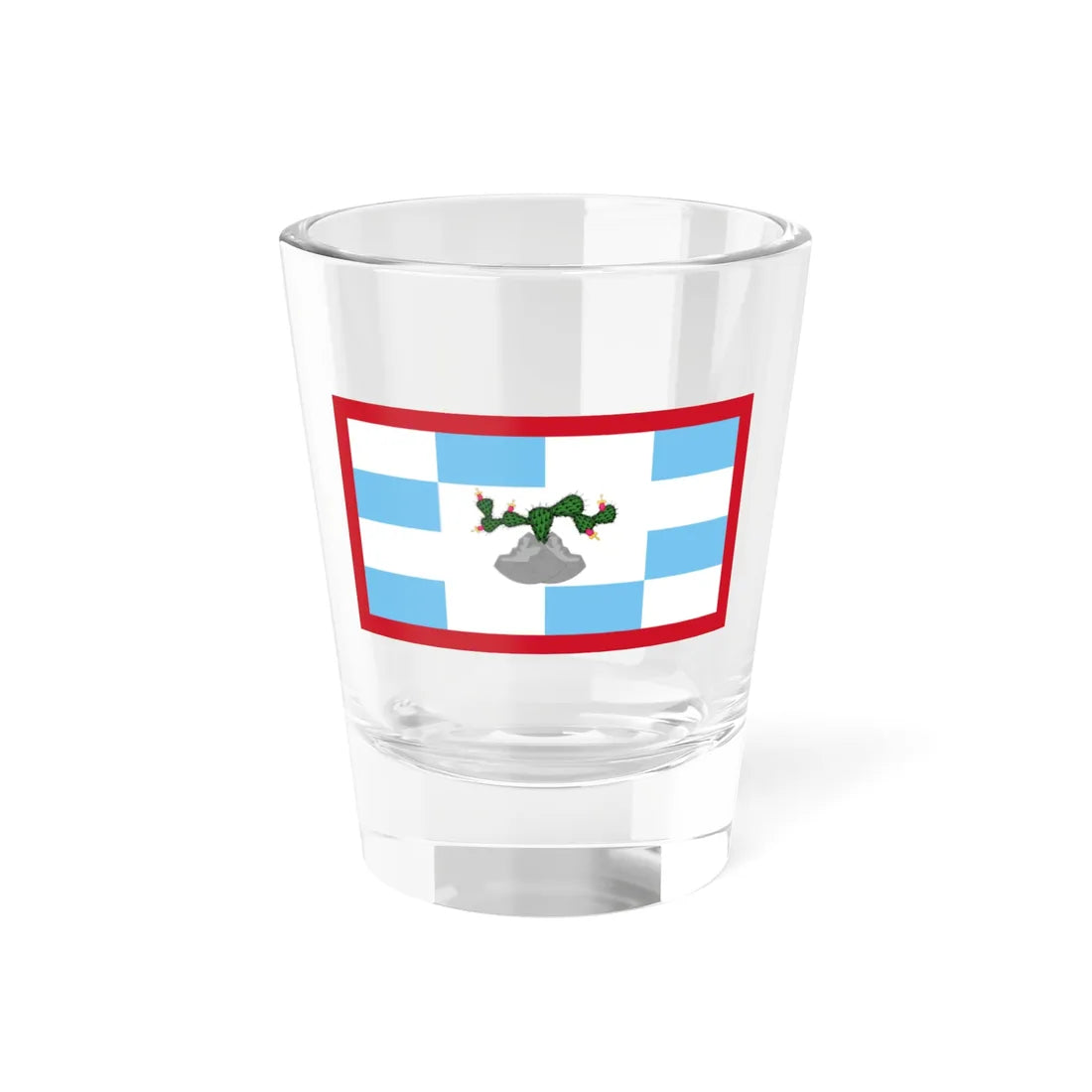 Teresa de Miers Mexico Flag Proposal 1823 - merchant ensign (Mexico) Shot Glass 1.5oz 1.5oz - Go Mug Yourself