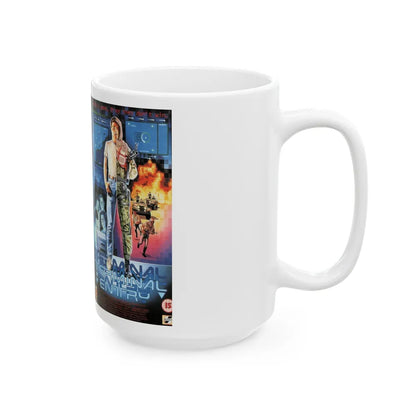 TERMINAL ENTRY (VHS COVER) - White Coffee Mug-Go Mug Yourself