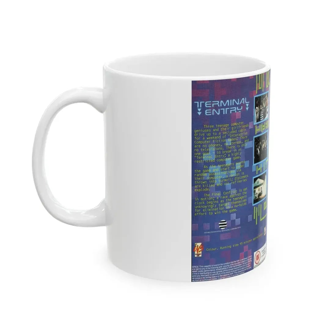TERMINAL ENTRY (VHS COVER) - White Coffee Mug - Go Mug Yourself