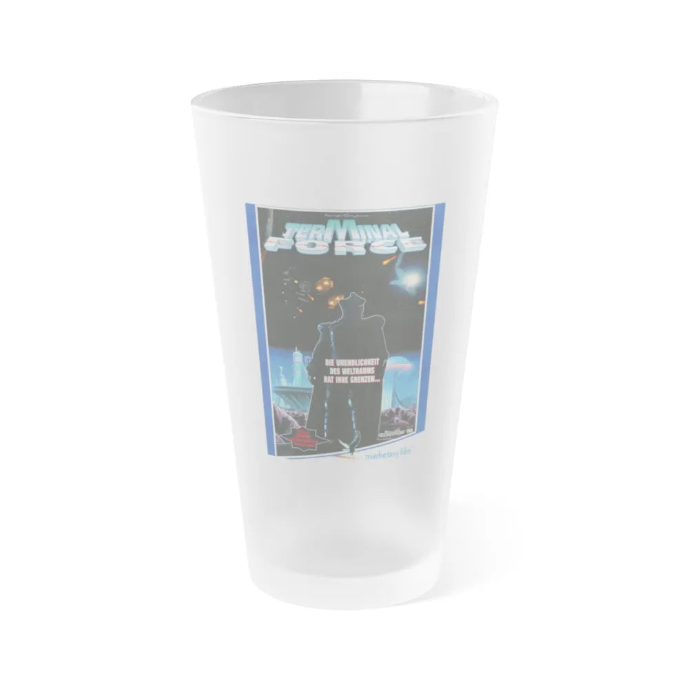 TERMINAL FORCE (GALAXIS) 1995 Movie Poster - Frosted Pint Glass 16oz-16oz-Frosted-Go Mug Yourself