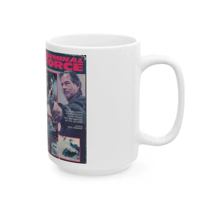 TERMINAL FORCE (VHS COVER) - White Coffee Mug - Go Mug Yourself