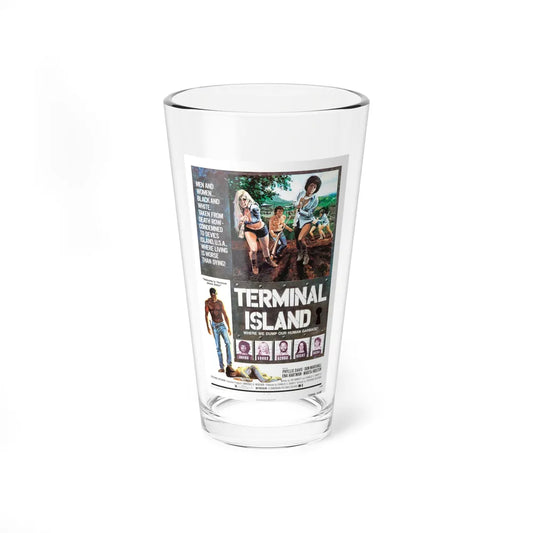 TERMINAL ISLAND 1973 Movie Poster - Pint Glass 16oz-16oz-Go Mug Yourself