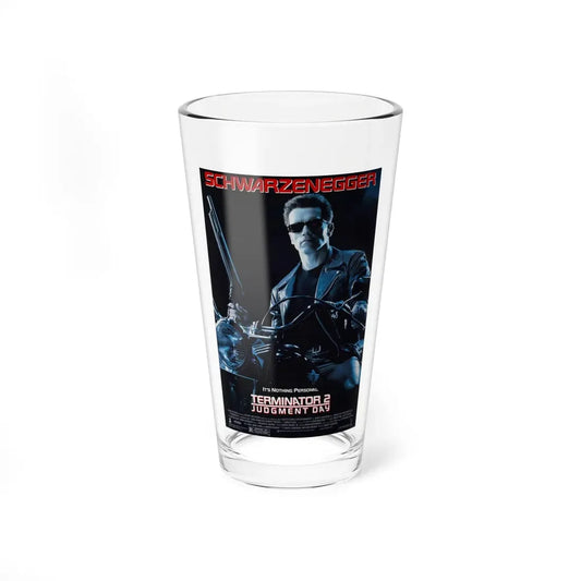 TERMINATOR 2 JUDGMENT DAY 1991 Movie Poster - Pint Glass 16oz 16oz - Go Mug Yourself