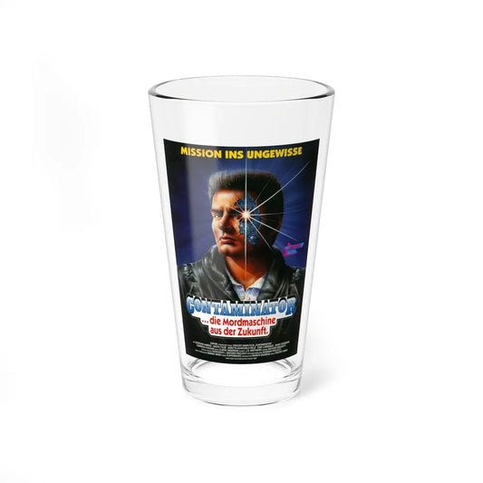 TERMINATOR 2 (SHOCKING DARK) GERMAN 1989 Movie Poster - Pint Glass 16oz-16oz-Go Mug Yourself