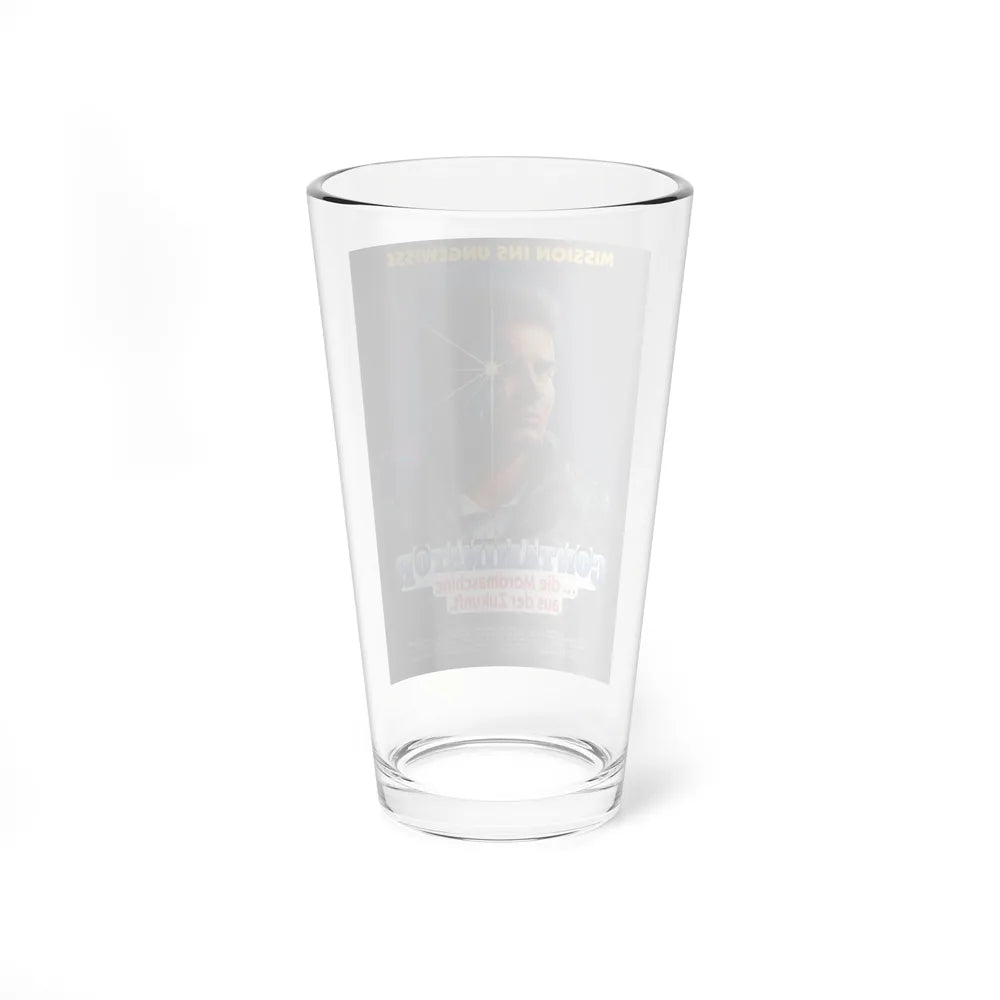 TERMINATOR 2 (SHOCKING DARK) GERMAN 1989 Movie Poster - Pint Glass 16oz-Go Mug Yourself