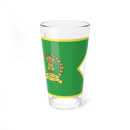 Territorial Army Flag (India) Pint Glass 16oz 16oz - Go Mug Yourself