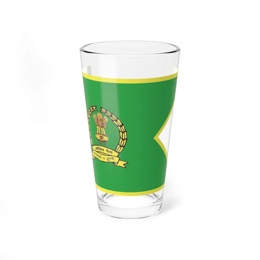 Territorial Army Flag (India) Pint Glass 16oz 16oz - Go Mug Yourself