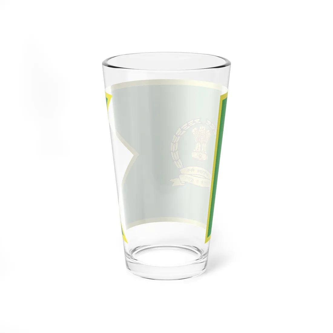 Territorial Army Flag (India) Pint Glass 16oz - Go Mug Yourself