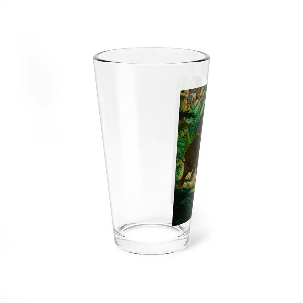 Territorial Elephants (Magazine Illustration) Pint Glass 16oz-Go Mug Yourself