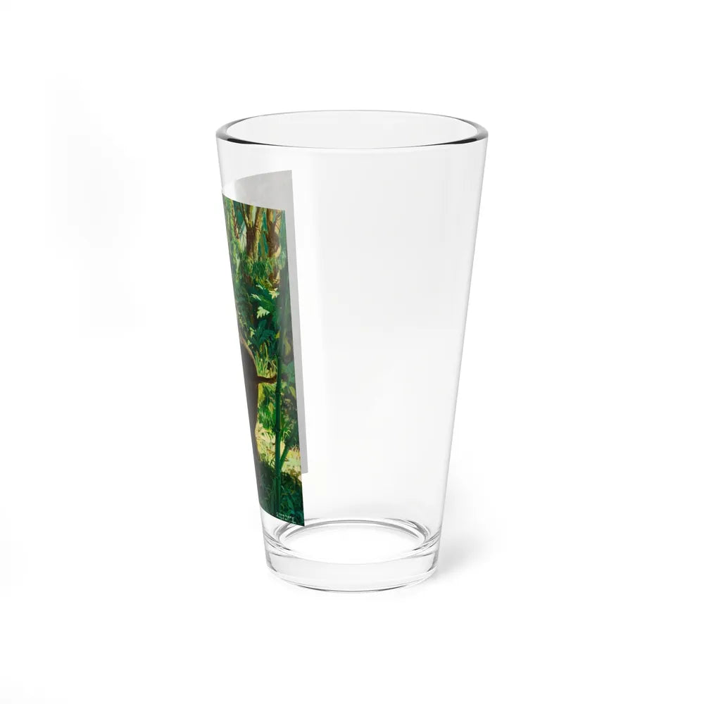 Territorial Elephants (Magazine Illustration) Pint Glass 16oz-Go Mug Yourself