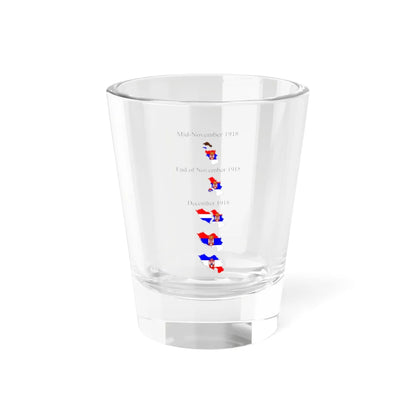 Territorial expansion of Serbia and Yugoslavia November-December 1918 (Serbia) Shot Glass 1.5oz 1.5oz - Go Mug Yourself