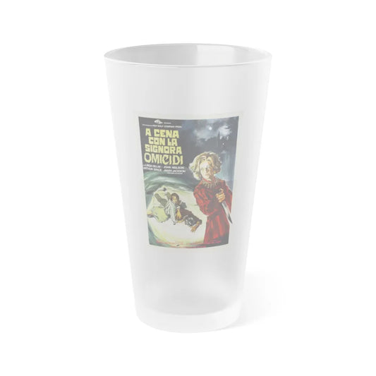 TERROR AT RED WOLF INN (ITALIAN) 1972 Movie Poster - Frosted Pint Glass 16oz-Go Mug Yourself