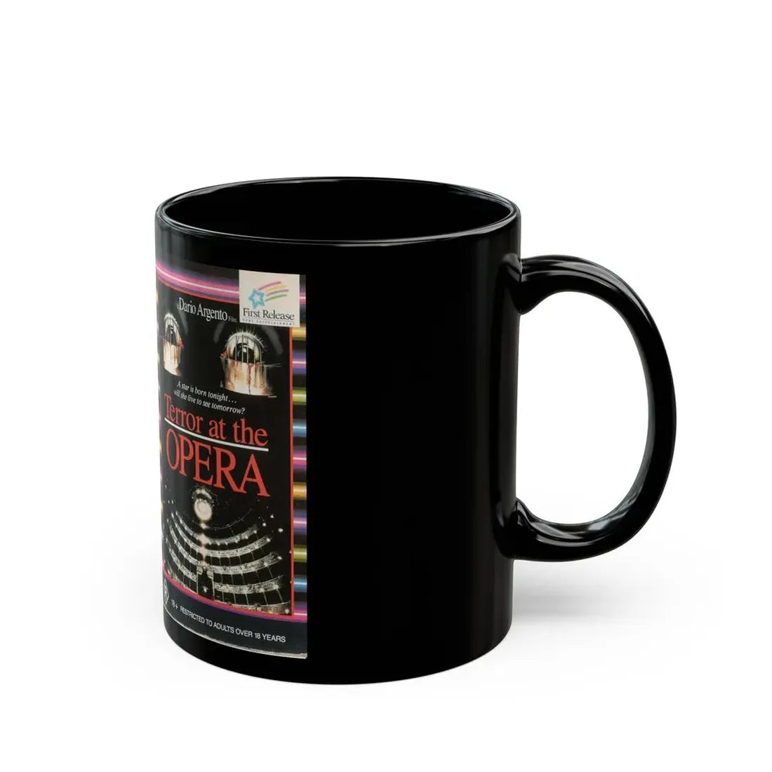 TERROR AT THE OPERA (VHS COVER) - Black Coffee Mug - Go Mug Yourself