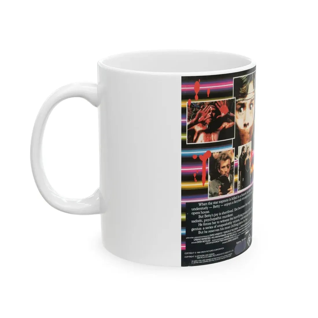 TERROR AT THE OPERA (VHS COVER) - White Coffee Mug - Go Mug Yourself