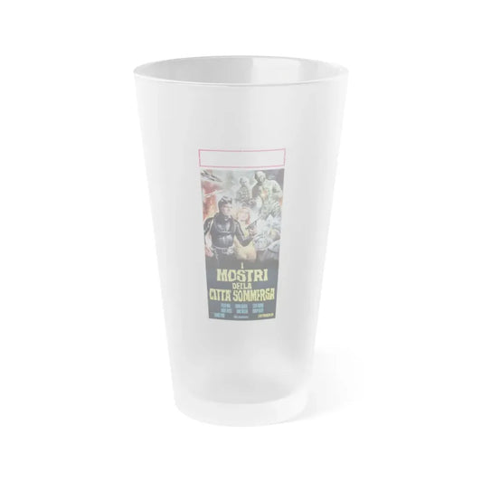 TERROR BENEATH THE SEA (ITALIAN) 1966 Movie Poster - Frosted Pint Glass 16oz Default Title - Go Mug Yourself