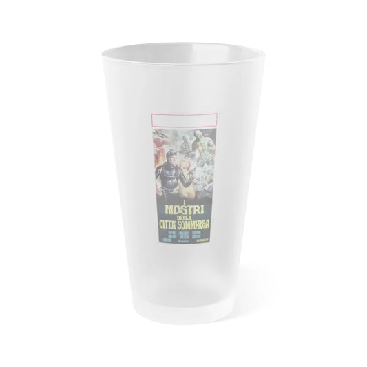 TERROR BENEATH THE SEA (ITALIAN) 1966 Movie Poster - Frosted Pint Glass 16oz-Go Mug Yourself