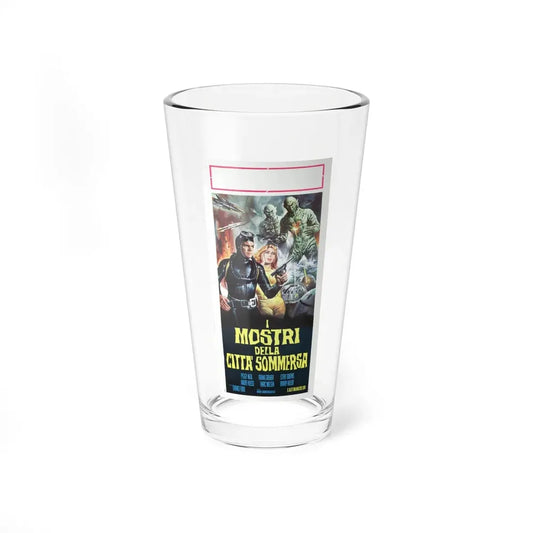 TERROR BENEATH THE SEA (ITALIAN) 1966 Movie Poster - Pint Glass 16oz 16oz - Go Mug Yourself
