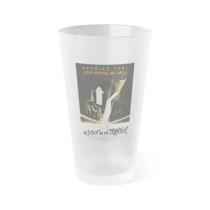 TERROR EYES (FRENCH) 1981 Movie Poster - Frosted Pint Glass 16oz 16oz Frosted - Go Mug Yourself