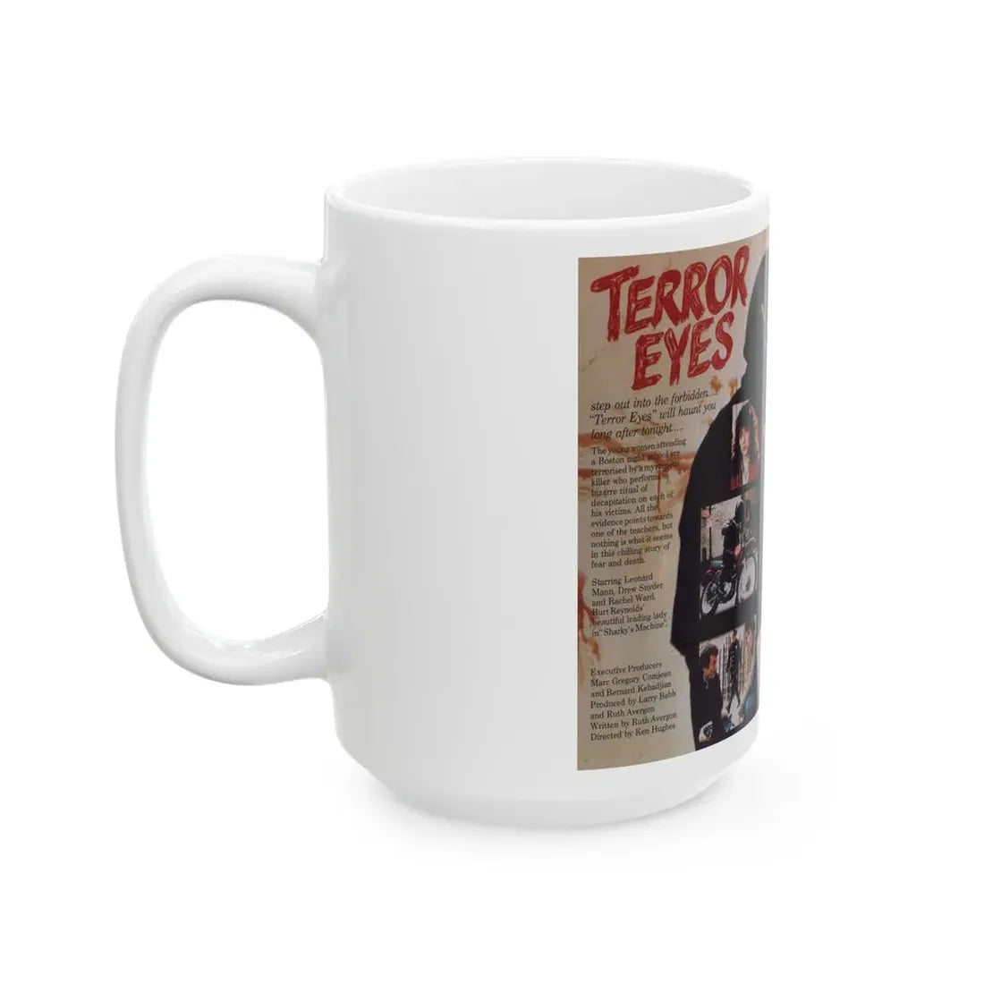 TERROR EYES (VHS COVER) - White Coffee Mug - Go Mug Yourself