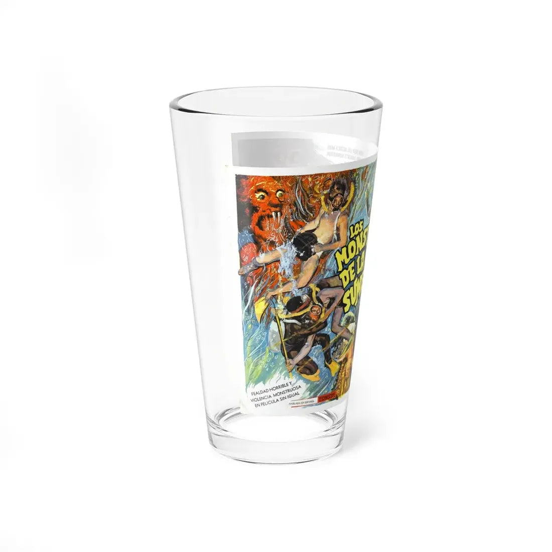 TERROR FROM BENEATH THE SEA 1966 Movie Poster - Pint Glass 16oz - Go Mug Yourself