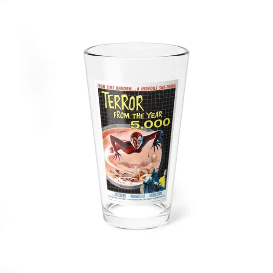 TERROR FROM THE YEAR 5,000 1958 Movie Poster - Pint Glass 16oz 16oz - Go Mug Yourself
