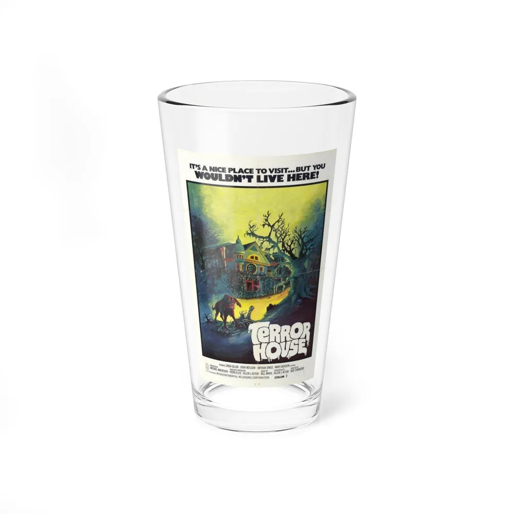 TERROR HOUSE (TERROR AT RED WOLF INN) 1972 Movie Poster - Pint Glass 16oz-16oz-Go Mug Yourself