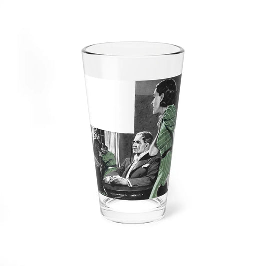 Terror In Council by Sax Rohmer, Today magazine, 1938 (Magazine Illustration) Pint Glass 16oz-16oz-Go Mug Yourself