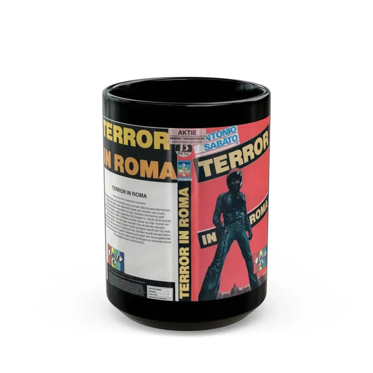 TERROR IN ROMA (VHS COVER) - Black Coffee Mug 15oz - Go Mug Yourself