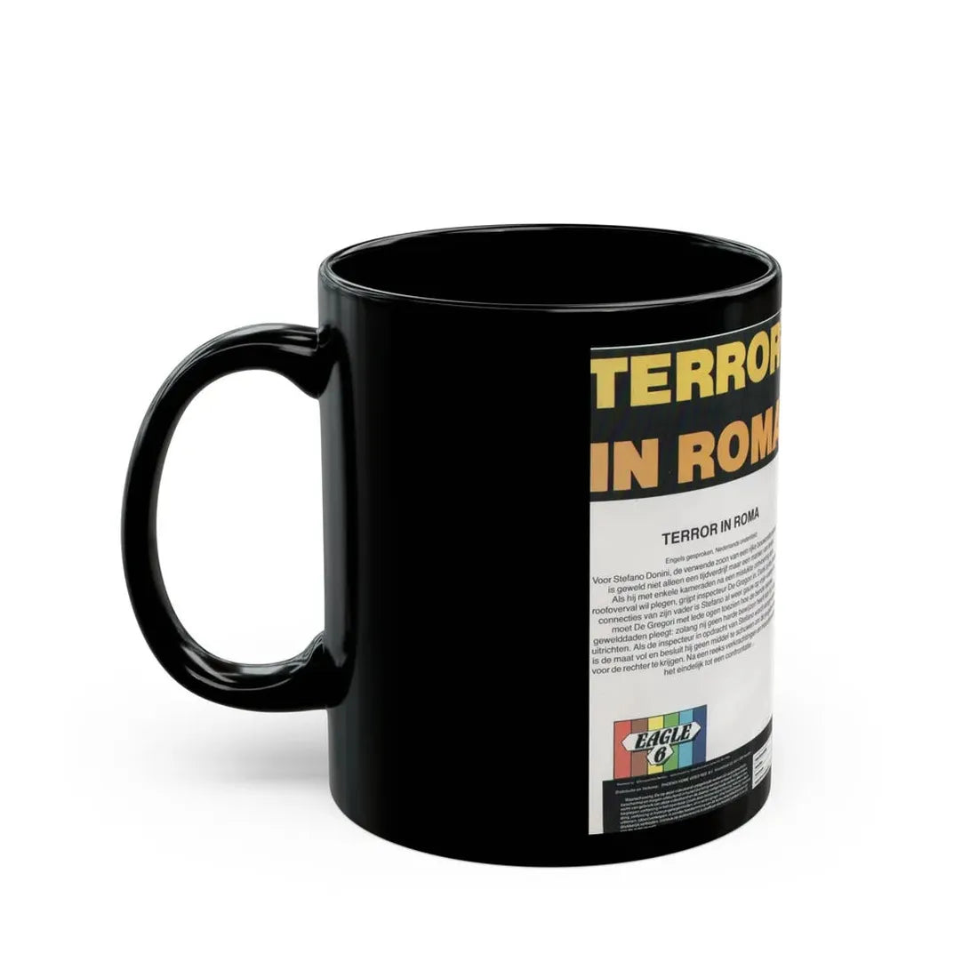 TERROR IN ROMA (VHS COVER) - Black Coffee Mug - Go Mug Yourself