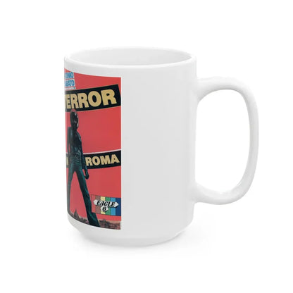 TERROR IN ROMA (VHS COVER) - White Coffee Mug - Go Mug Yourself