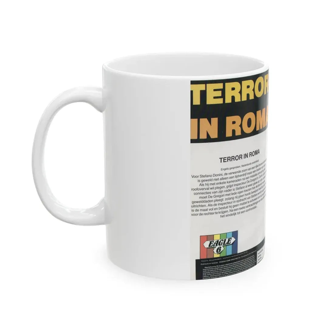 TERROR IN ROMA (VHS COVER) - White Coffee Mug - Go Mug Yourself