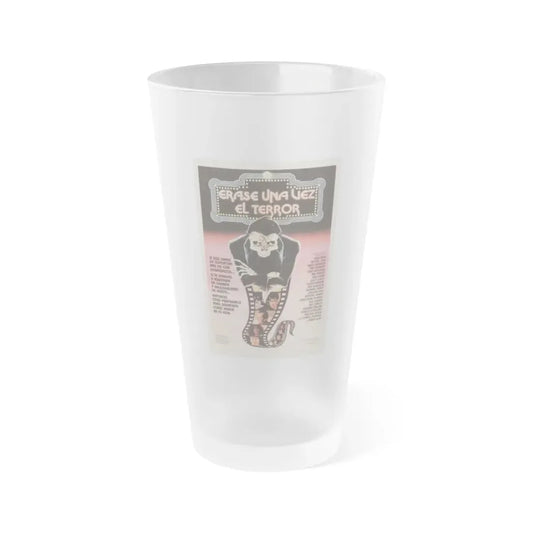 TERROR IN THE AISLES (ARGENTINA) 1984 Movie Poster - Frosted Pint Glass 16oz Default Title - Go Mug Yourself