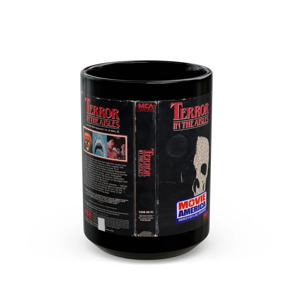 TERROR IN THE AISLES (VHS COVER) - Black Coffee Mug-15oz-Go Mug Yourself