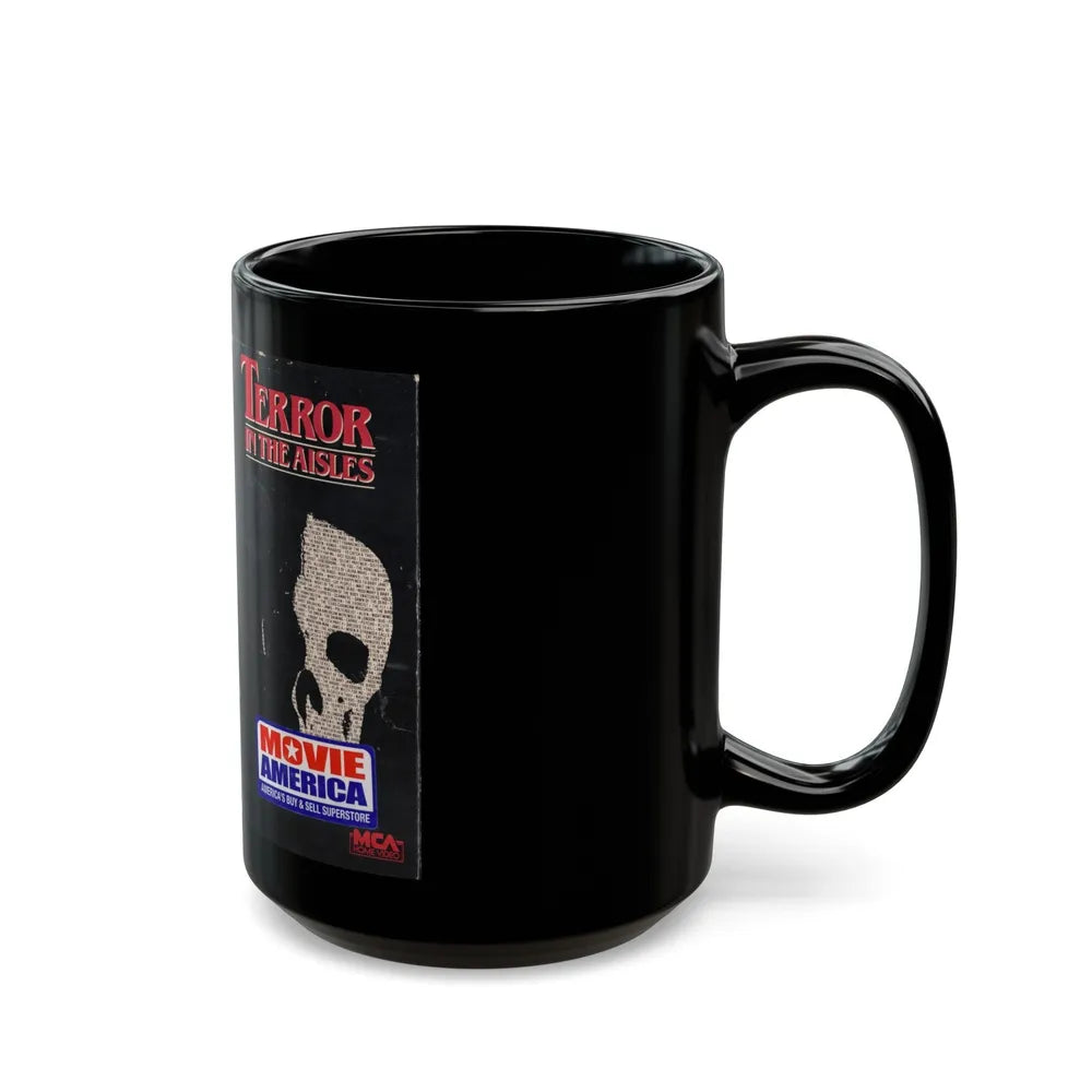 TERROR IN THE AISLES (VHS COVER) - Black Coffee Mug-Go Mug Yourself