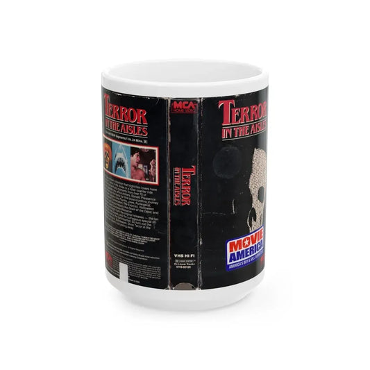 TERROR IN THE AISLES (VHS COVER) - White Coffee Mug 15oz - Go Mug Yourself