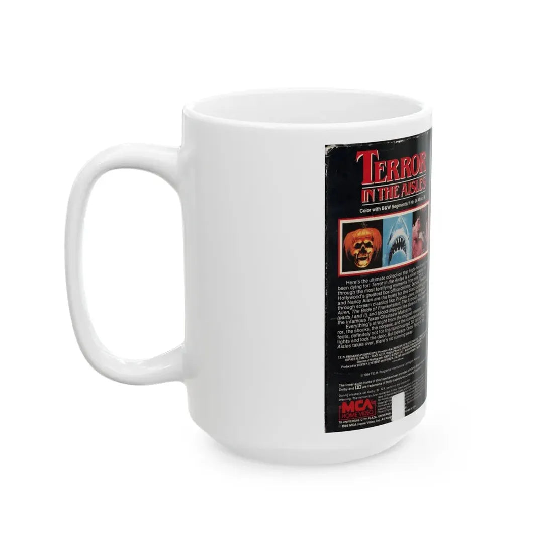 TERROR IN THE AISLES (VHS COVER) - White Coffee Mug - Go Mug Yourself