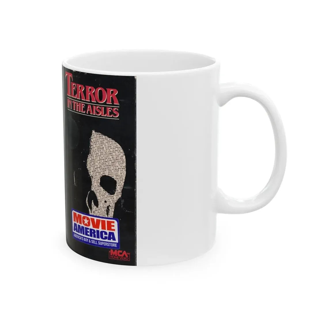 TERROR IN THE AISLES (VHS COVER) - White Coffee Mug - Go Mug Yourself