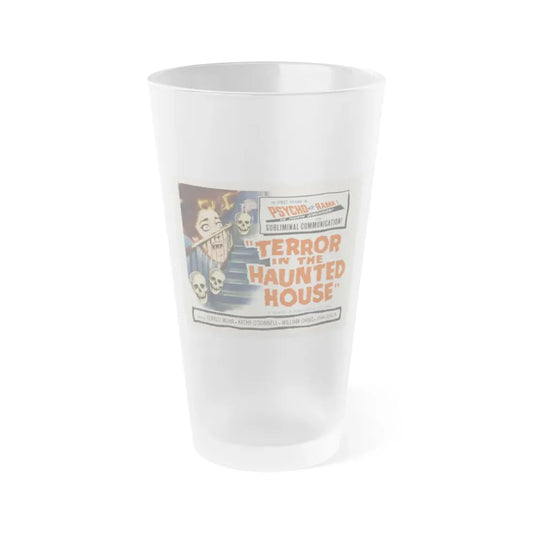 TERROR IN THE HAUNTED HOUSE (2) 1958 Movie Poster - Frosted Pint Glass 16oz Default Title - Go Mug Yourself