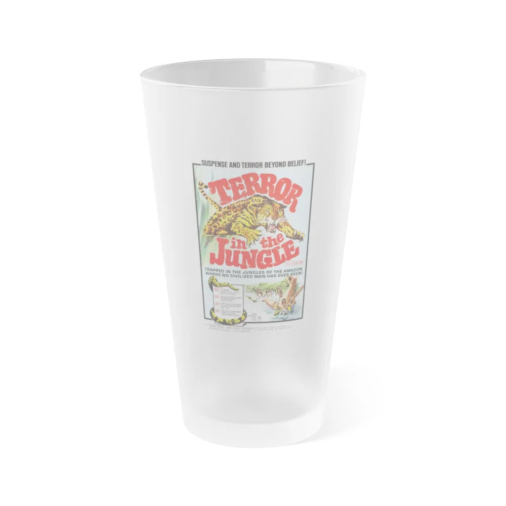 TERROR IN THE JUNGLE 1968 Movie Poster - Frosted Pint Glass 16oz-Go Mug Yourself