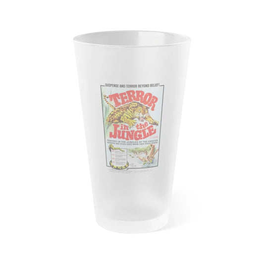 TERROR IN THE JUNGLE 1968 Movie Poster - Frosted Pint Glass 16oz-Go Mug Yourself