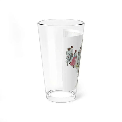 Terror In The Streets by Richard Stern, The Saturday Evening Post, 1958 (Magazine Illustration) Pint Glass 16oz - Go Mug Yourself