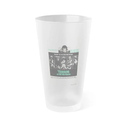 TERROR IN THE WAX MUSEUM 1973 Movie Poster - Frosted Pint Glass 16oz Default Title - Go Mug Yourself