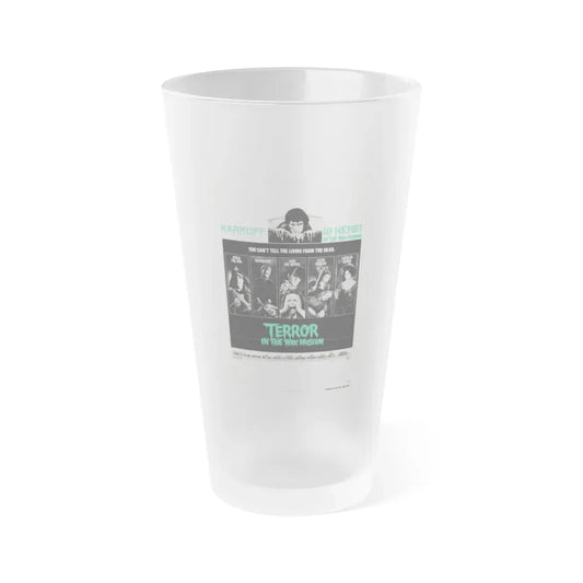 TERROR IN THE WAX MUSEUM 1973 Movie Poster - Frosted Pint Glass 16oz Default Title - Go Mug Yourself