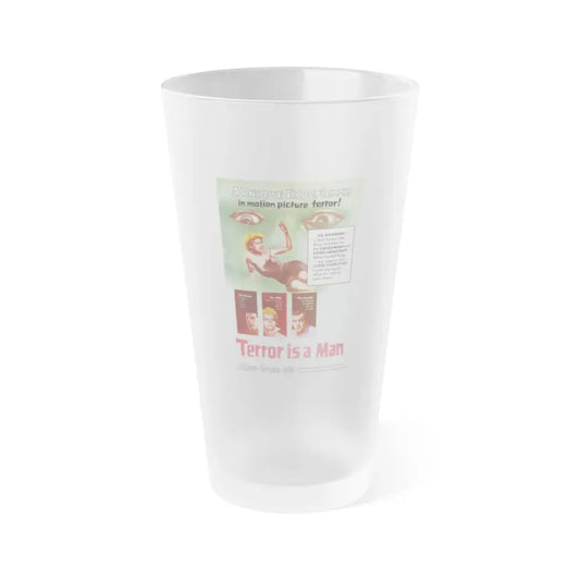 TERROR IS A MAN 1959 Movie Poster - Frosted Pint Glass 16oz Default Title - Go Mug Yourself