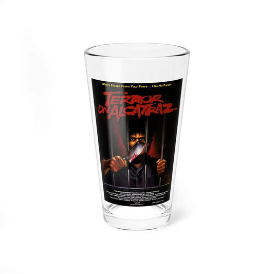 TERROR ON ALCATRAZ 1987 Movie Poster - Pint Glass 16oz 16oz - Go Mug Yourself
